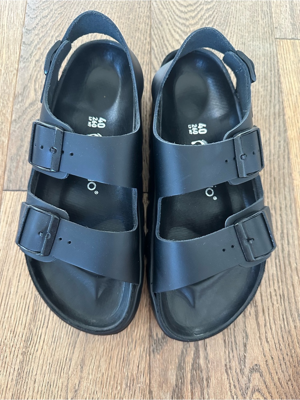 Papillio By Birkenstock Milano Chunky Black Sandal - Picture 4 of 13